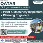 Qatar Oil & Gas Jobs 2026 | Plant Inspectors & Planning Engineers Hiring