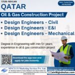 Qatar Design Engineer Jobs 2026 | Civil, Mechanical & E&I Engineers Hiring