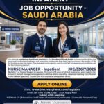 Nursing Manager Jobs in Saudi Arabia 2026 | Inpatient Healthcare Hiring