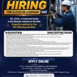 🛗Adjuster Openings for Renowned Elevator Co. – UAE 🇦🇪