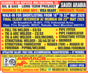 🇸🇦 Mega Openings for Saudi Arabia – Oil & Gas Long-Term Project