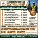 🌍 Urgent Recruitment for Equatorial Guinea Oil & Gas Shutdown Project 🇬🇶
