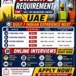 🏗️ Urgent Requirement for UAE Engineering Company 🇦🇪