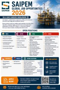 🛢️ Saipem Global Jobs 2026 – Oil & Gas Careers Worldwide | EPC Jobs