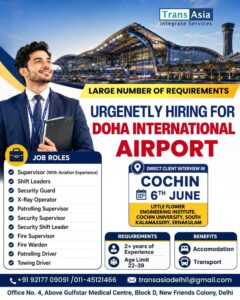 ✈️ Doha International Airport Jobs – Direct Client Interview