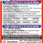 🇦🇪 Universal Voltas Abu Dhabi Jobs 2026 – Client Interview in Mumbai