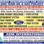 Saudi Arabia Long-Term Oil & Gas Project Jobs | Pipe Fitters, Instrument Fitters & Riggers