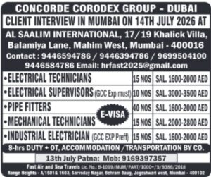 🇦🇪 Concorde Corodex Group Dubai Hiring