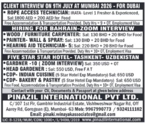 🌍 Multiple Overseas Job Opportunities