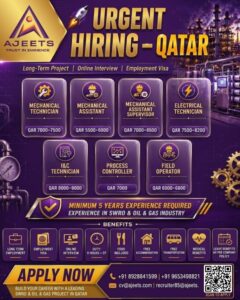 Qatar Oil & Gas Jobs 2026 | Long Term Project