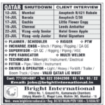 🇶🇦 Qatar Shutdown Project Jobs 2026 – Multiple Oil & Gas Vacancies | Client Interview Across India