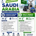 Saudi Arabia Calibration Technician & Quality Engineer Jobs 2026