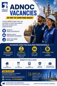 🇦🇪 ADNOC UAE Vacancies 2026 – Multiple Positions