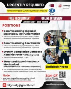 🇶🇦 Qatar Qcon Project – Oil & Gas Recruitment